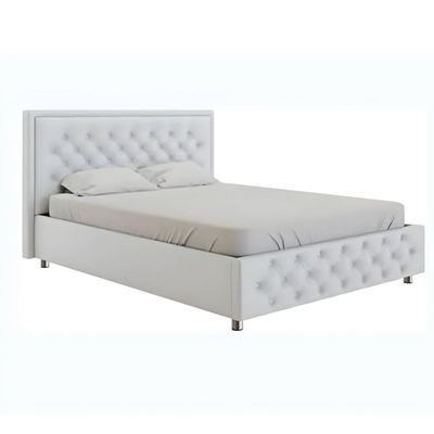 Earnest Comfort Queen Size Upholstered Bed Pillow Top Pocket Spring Mattress With Memory Foam Beige 160x200cm